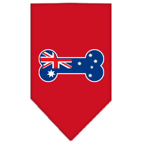 Bone Flag Australian Screen Print Bandana Red Small